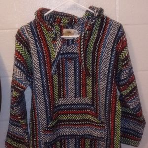 Colorful threaded hoodie